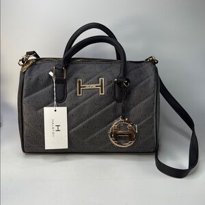 Halston Gray and Black Handbag New with tags